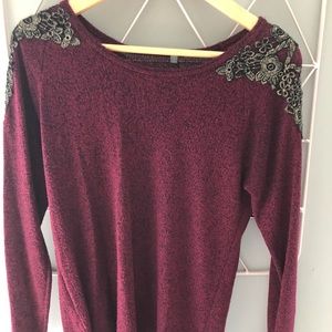 Maroon long sleeve